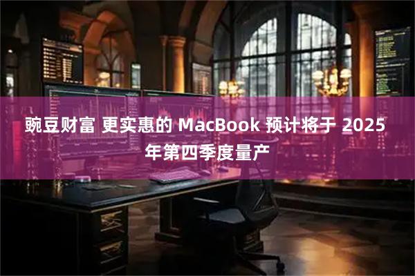 豌豆财富 更实惠的 MacBook 预计将于 2025 年第四季度量产